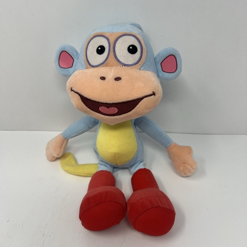 TY Beanie Babies Boots Monkey Dora the Explorer‎ Beanbag Plush Stuffed Toy 11"